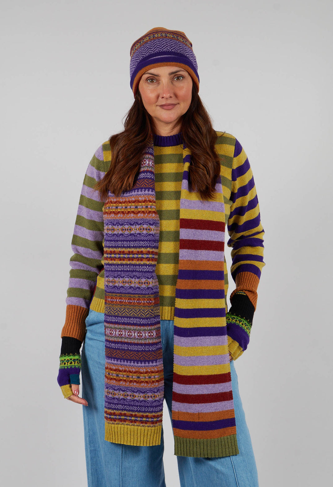 Stobo Scarf in Mulberry