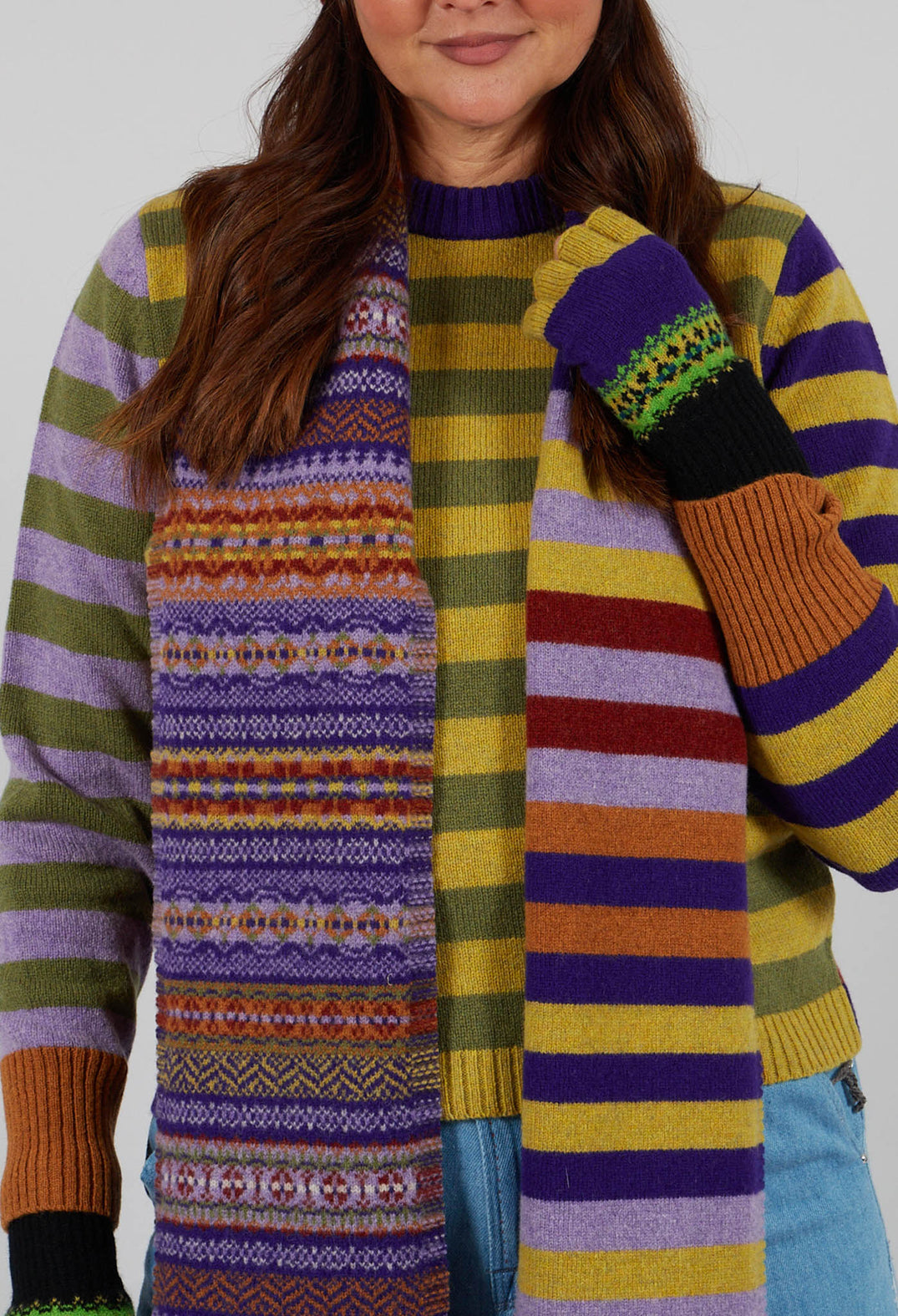 Stobo Scarf in Mulberry