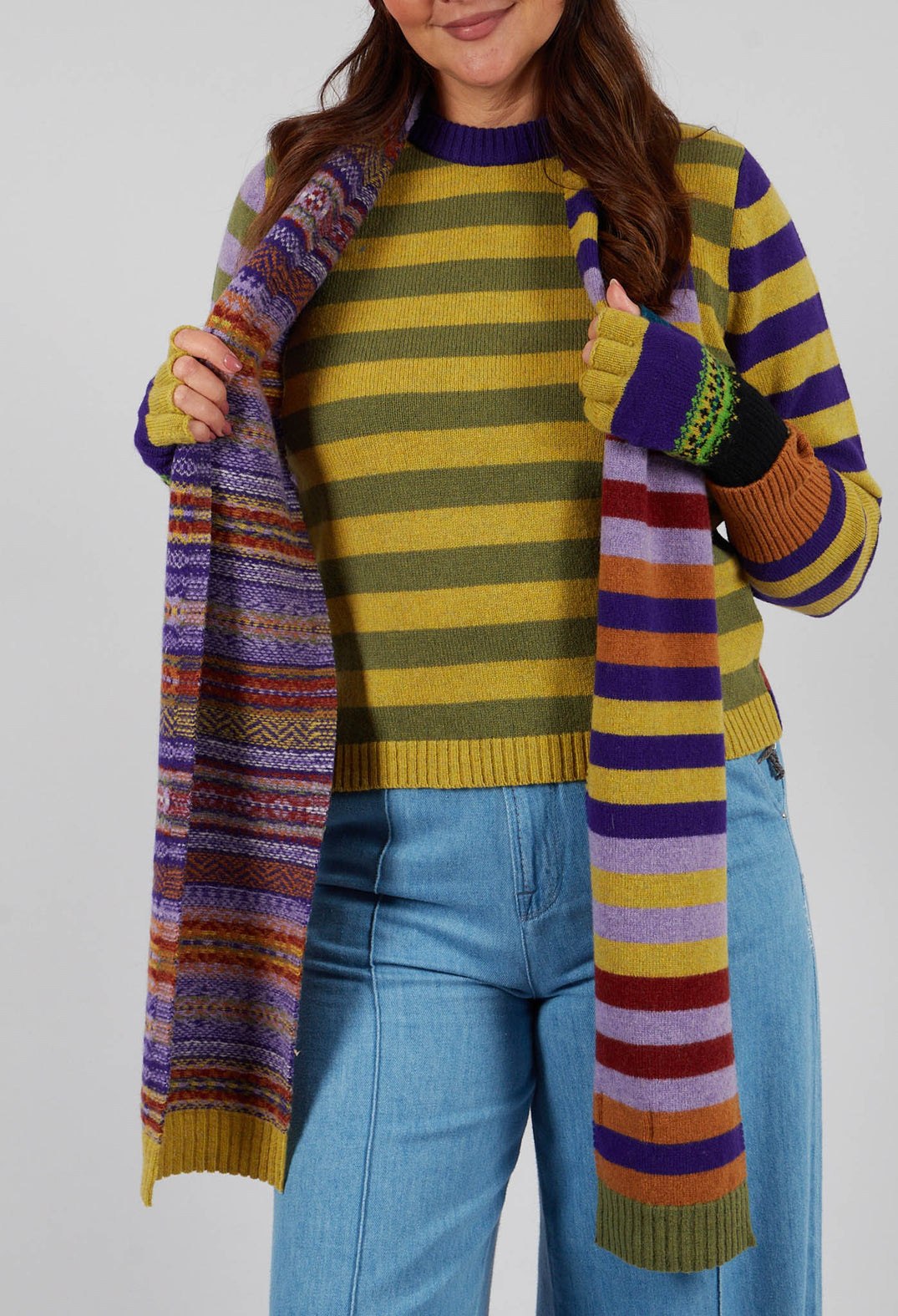 Stobo Scarf in Mulberry