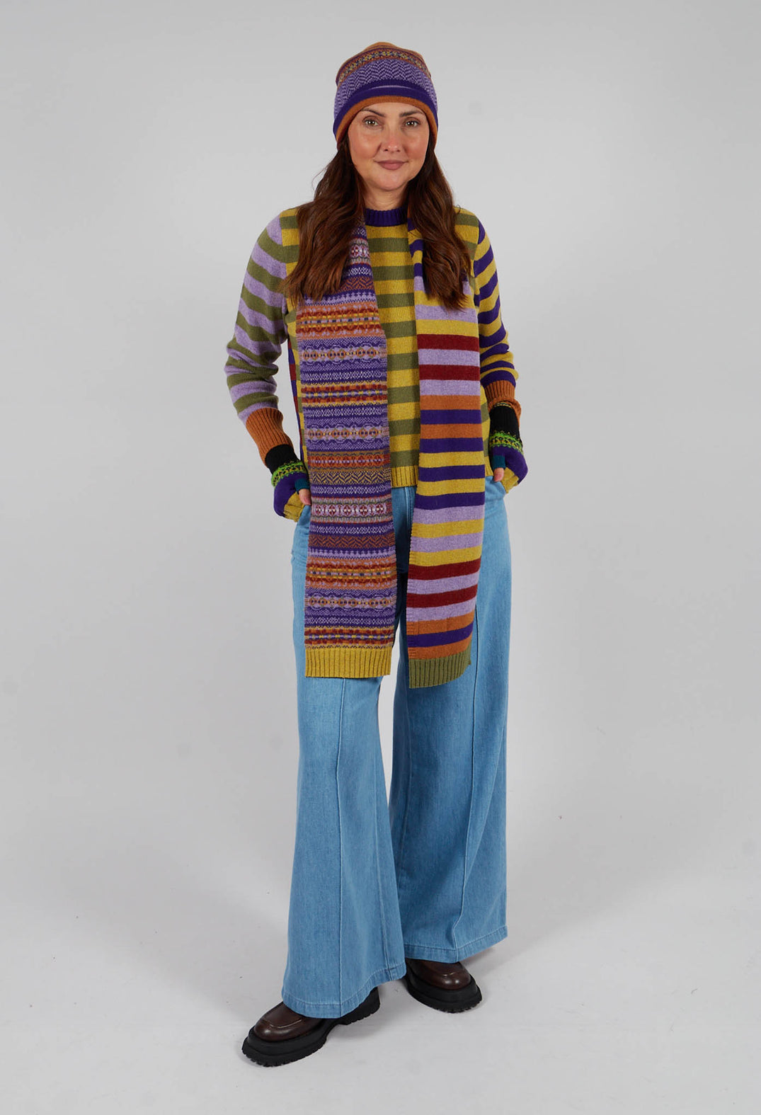 Stobo Scarf in Mulberry