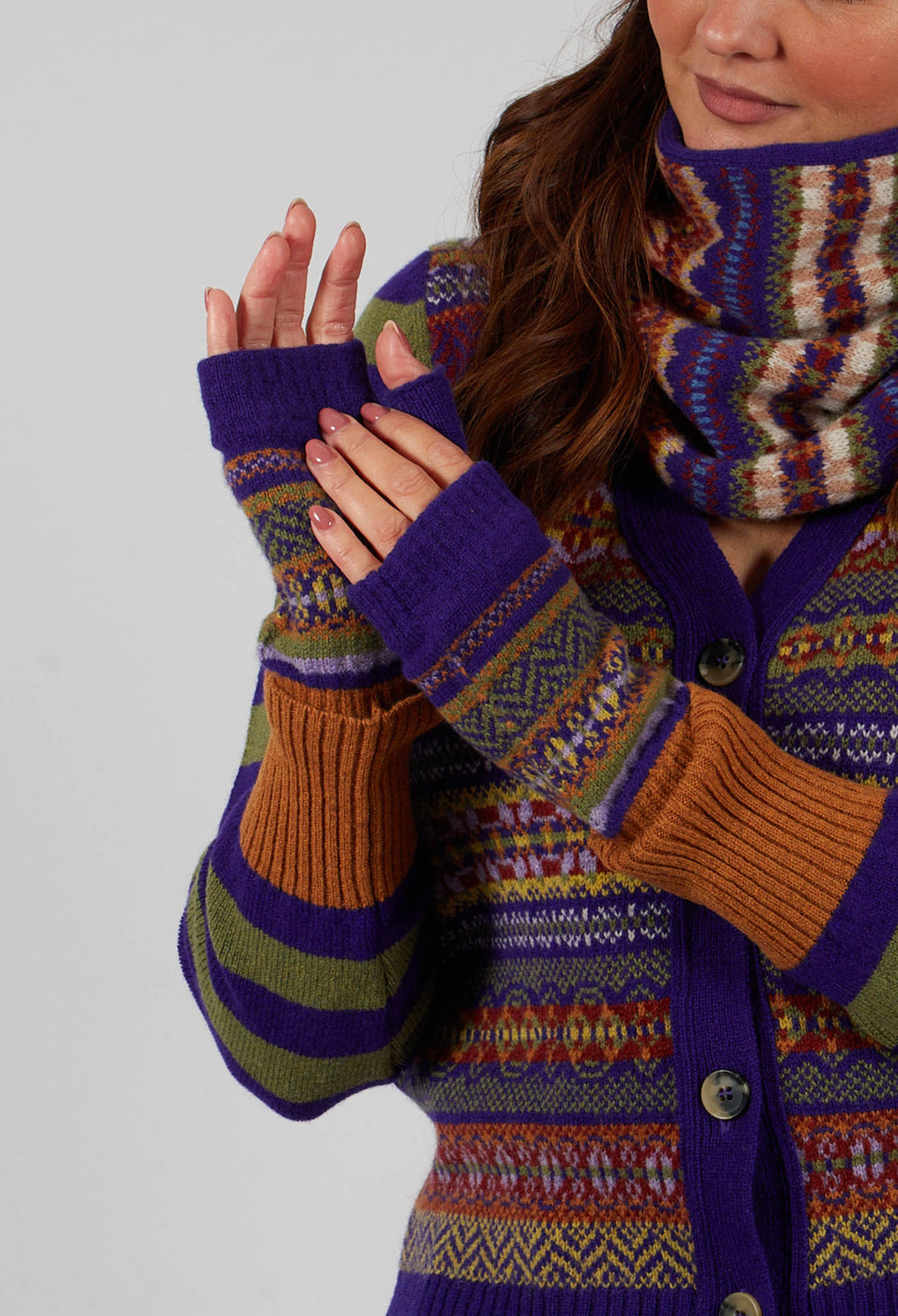 Stobo Open Mitt in Mulberry