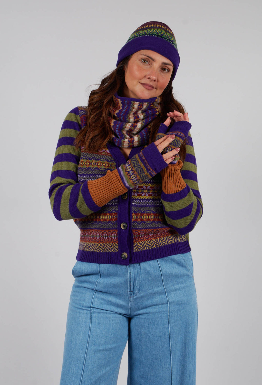 Stobo Open Mitt in Mulberry