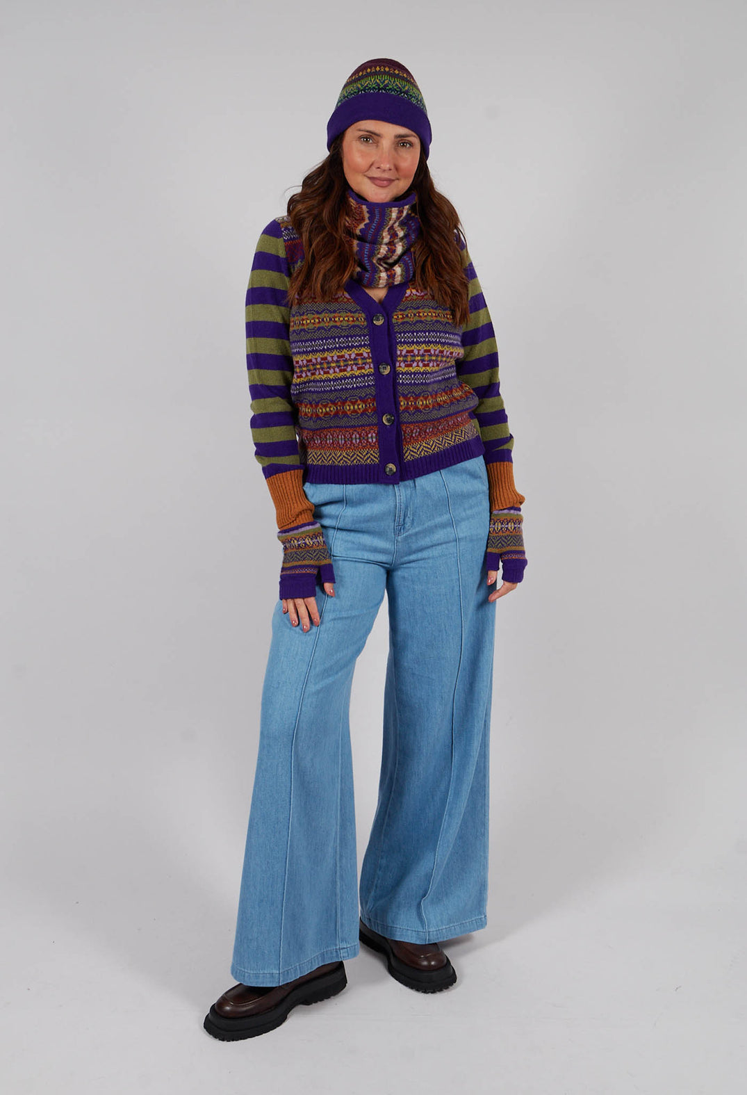 Stobo Open Mitt in Mulberry