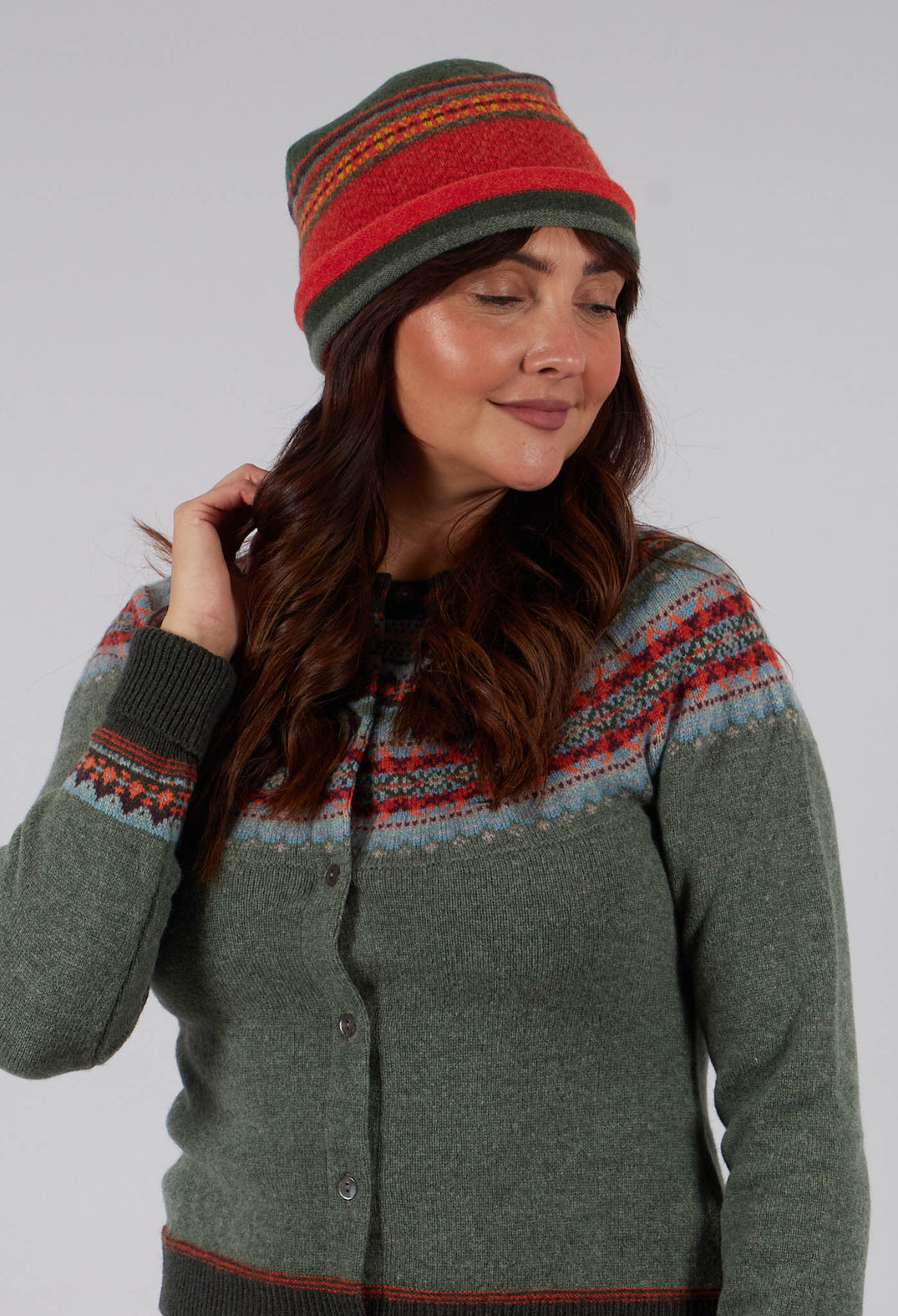 Stobo Beanie Hat in Harissa