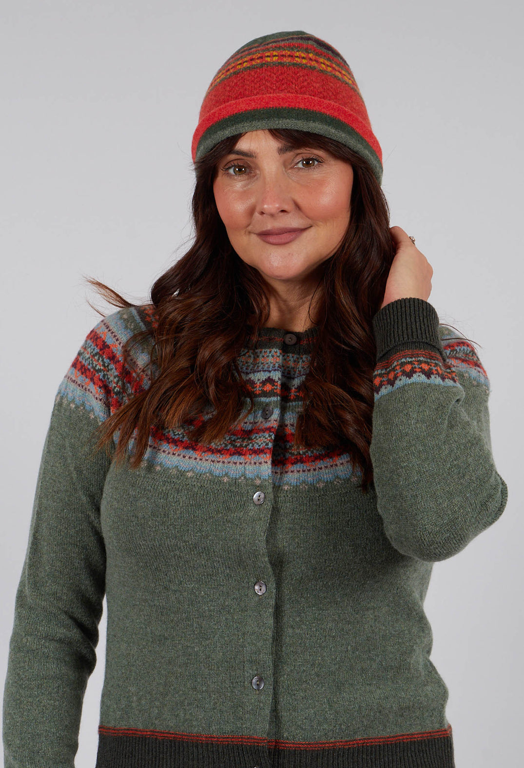 Stobo Beanie Hat in Harissa