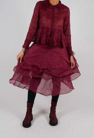 Tine Skirt in Dark Plum