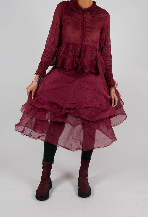 Tine Skirt in Dark Plum
