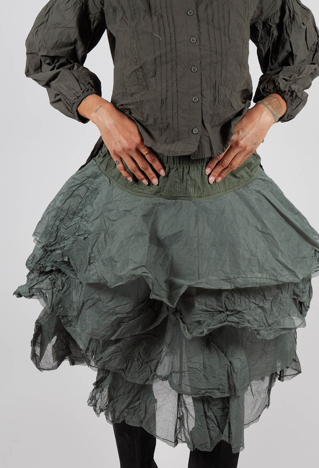 Tine Skirt in Forest Green