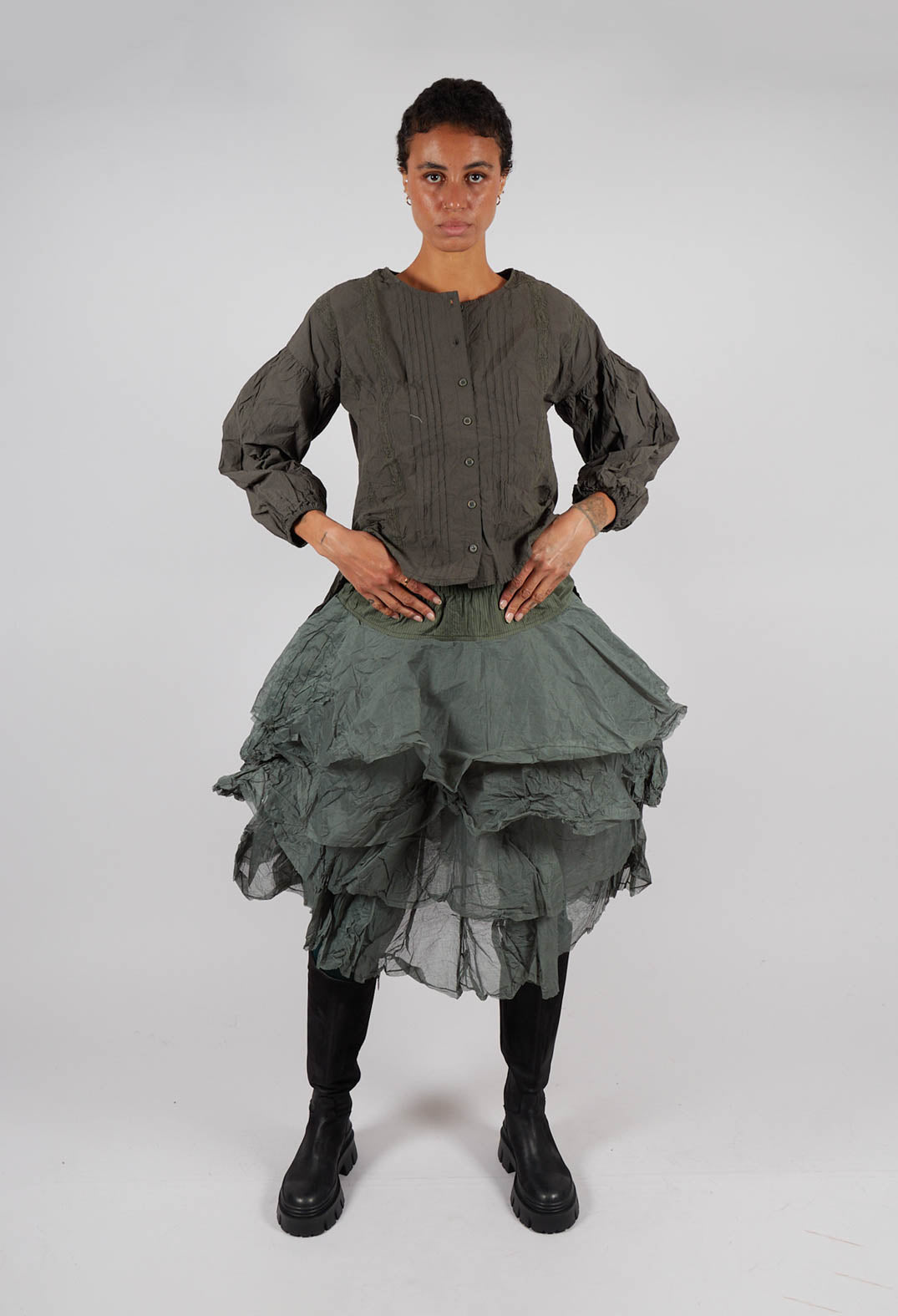 Tine Skirt in Forest Green