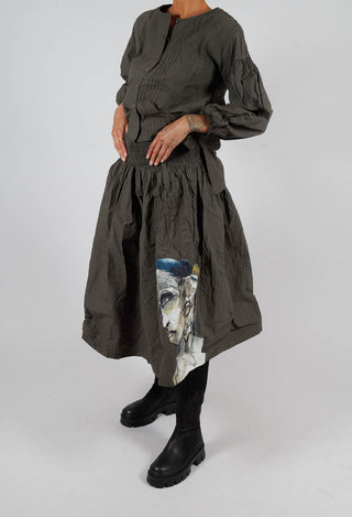 Maj-Gull Skirt in Forest Green