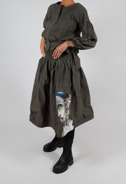 Maj-Gull Skirt in Forest Green