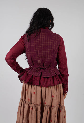 Rigmor Vest in Dark Plum