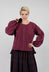 Odette Blouse in Dark Plum