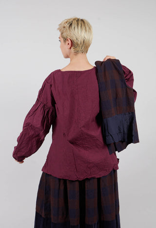 Odette Blouse in Dark Plum