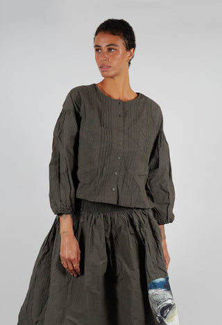 Odette Blouse in Forest Green