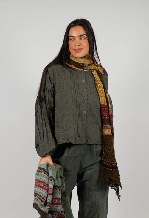 Odette Blouse in Forest Green