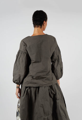 Odette Blouse in Forest Green