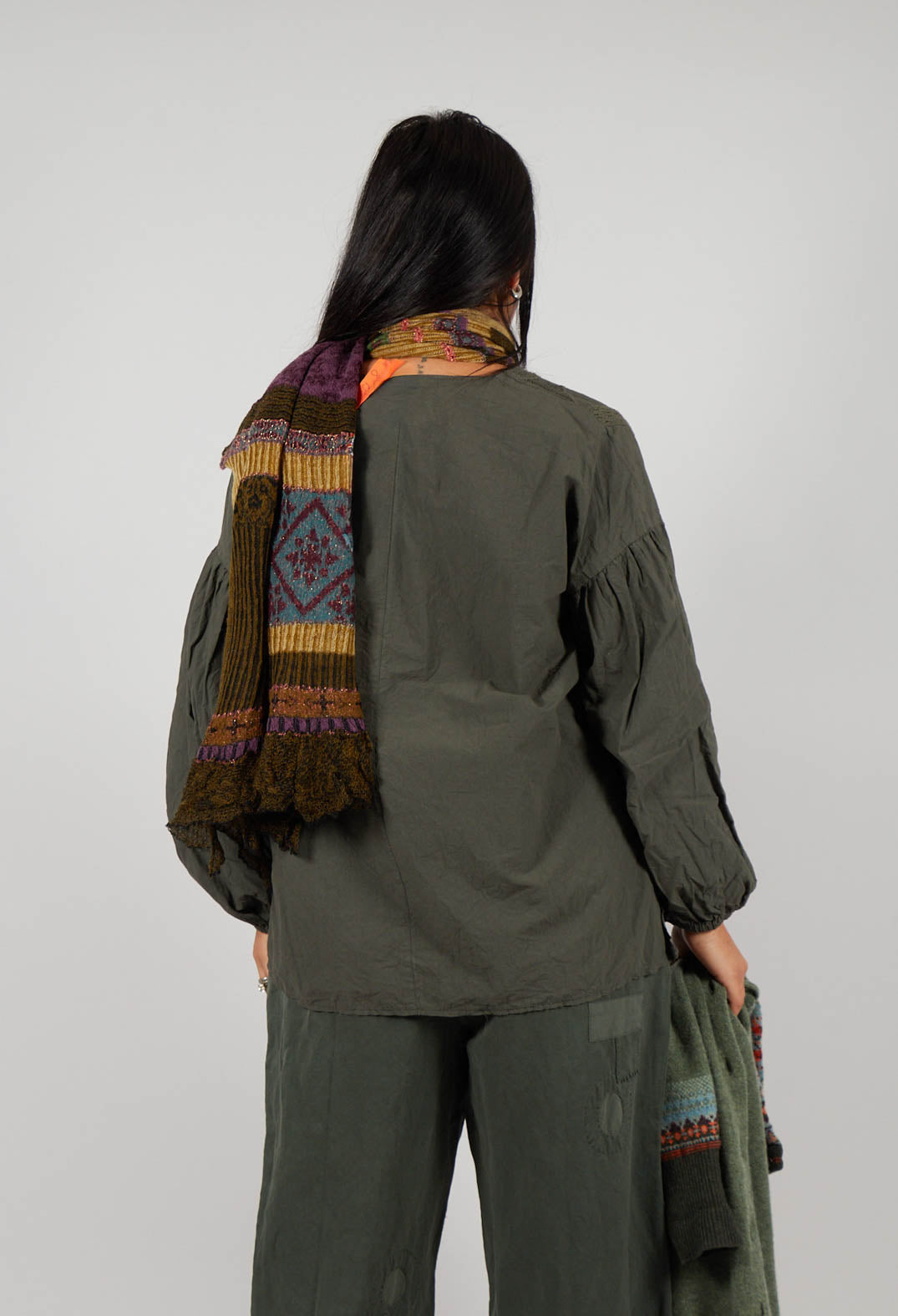 Odette Blouse in Forest Green