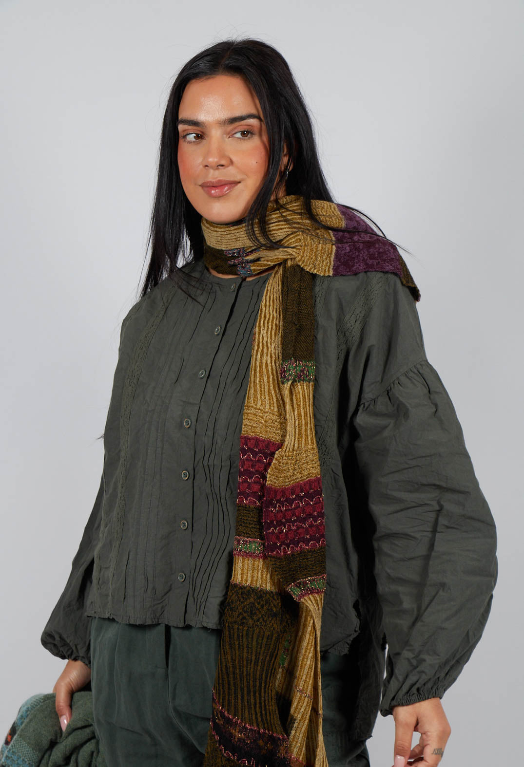 Odette Blouse in Forest Green