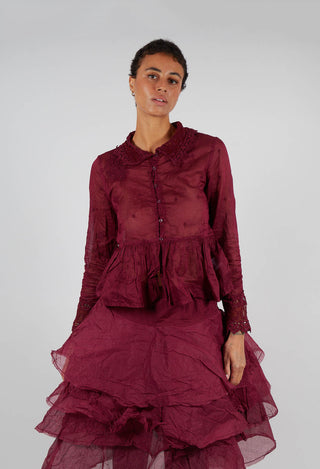 Parisa Blouse in Dark Plum