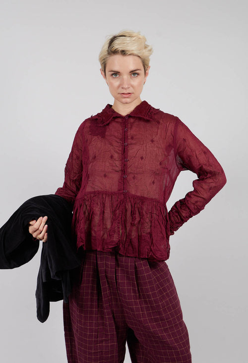 Parisa Blouse in Dark Plum