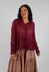 Parisa Blouse in Dark Plum