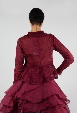 Parisa Blouse in Dark Plum