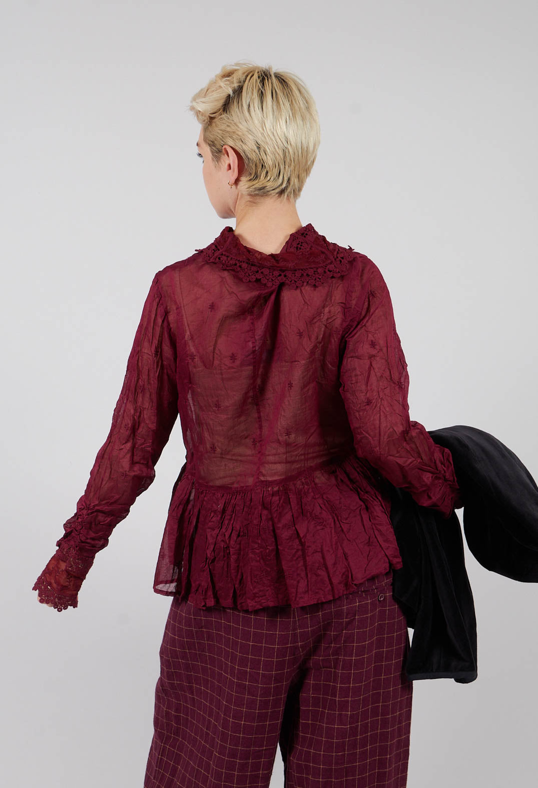 Parisa Blouse in Dark Plum