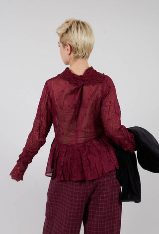 Parisa Blouse in Dark Plum