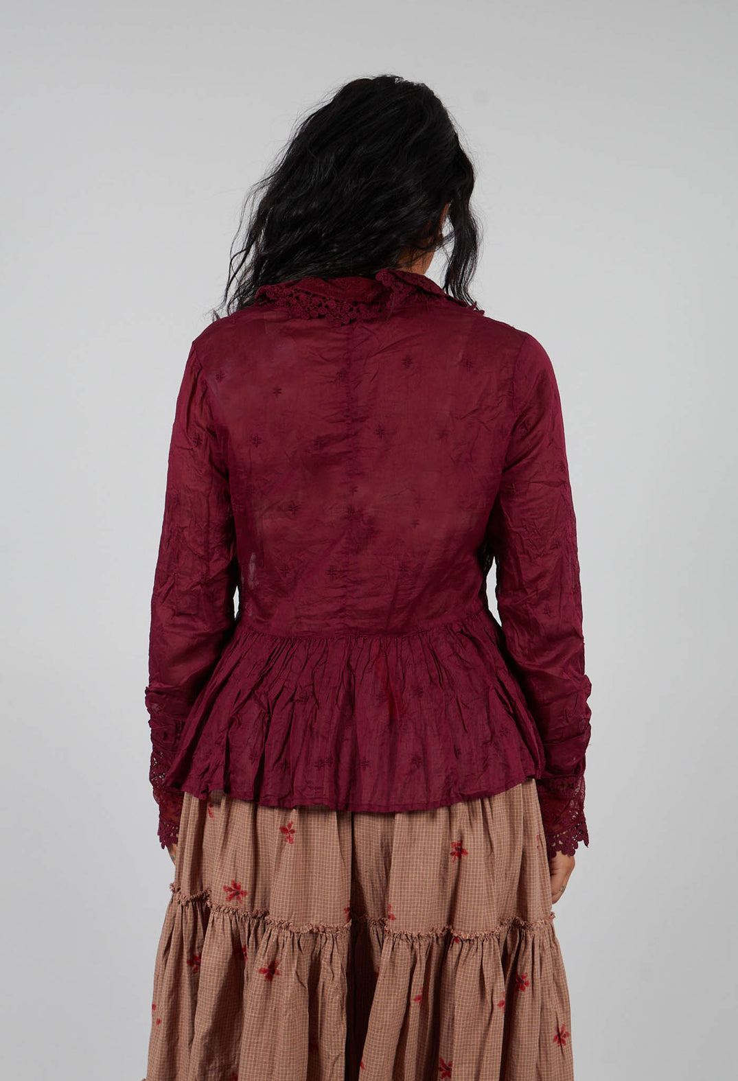 Parisa Blouse in Dark Plum
