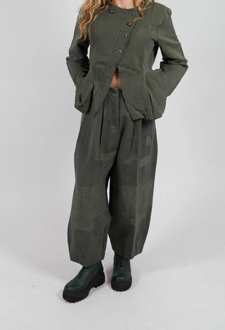 Botvi Twill Trousers in Forest Green