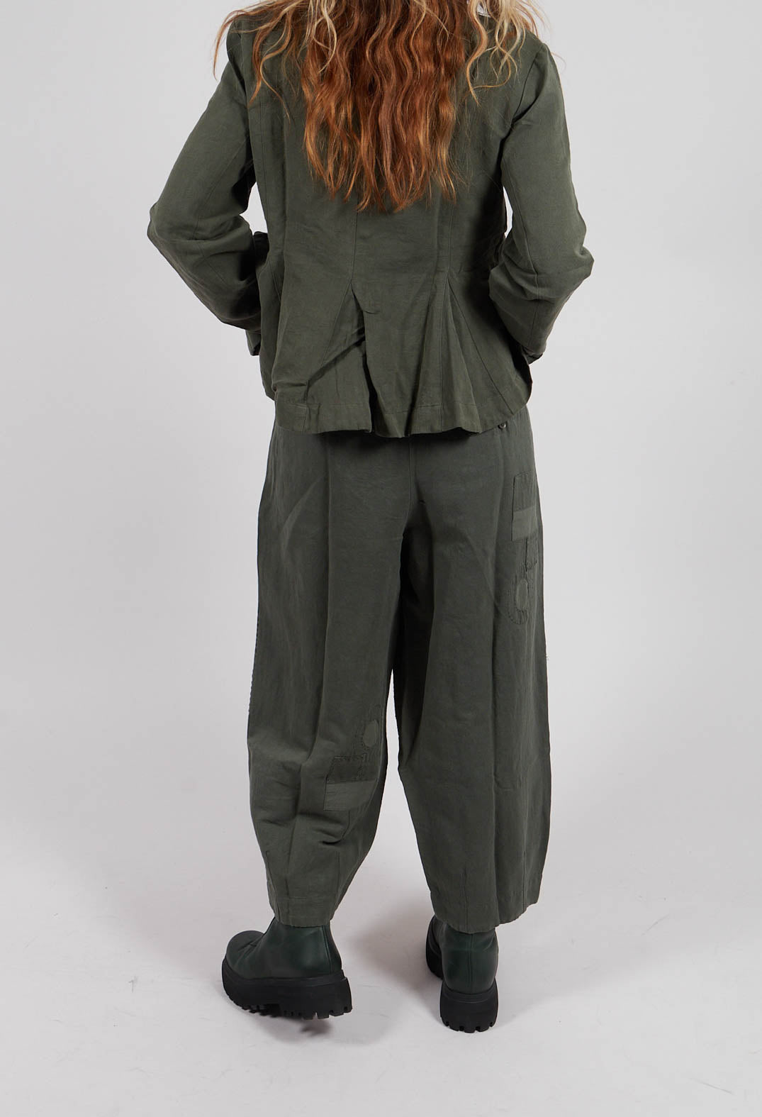 Botvi Twill Trousers in Forest Green
