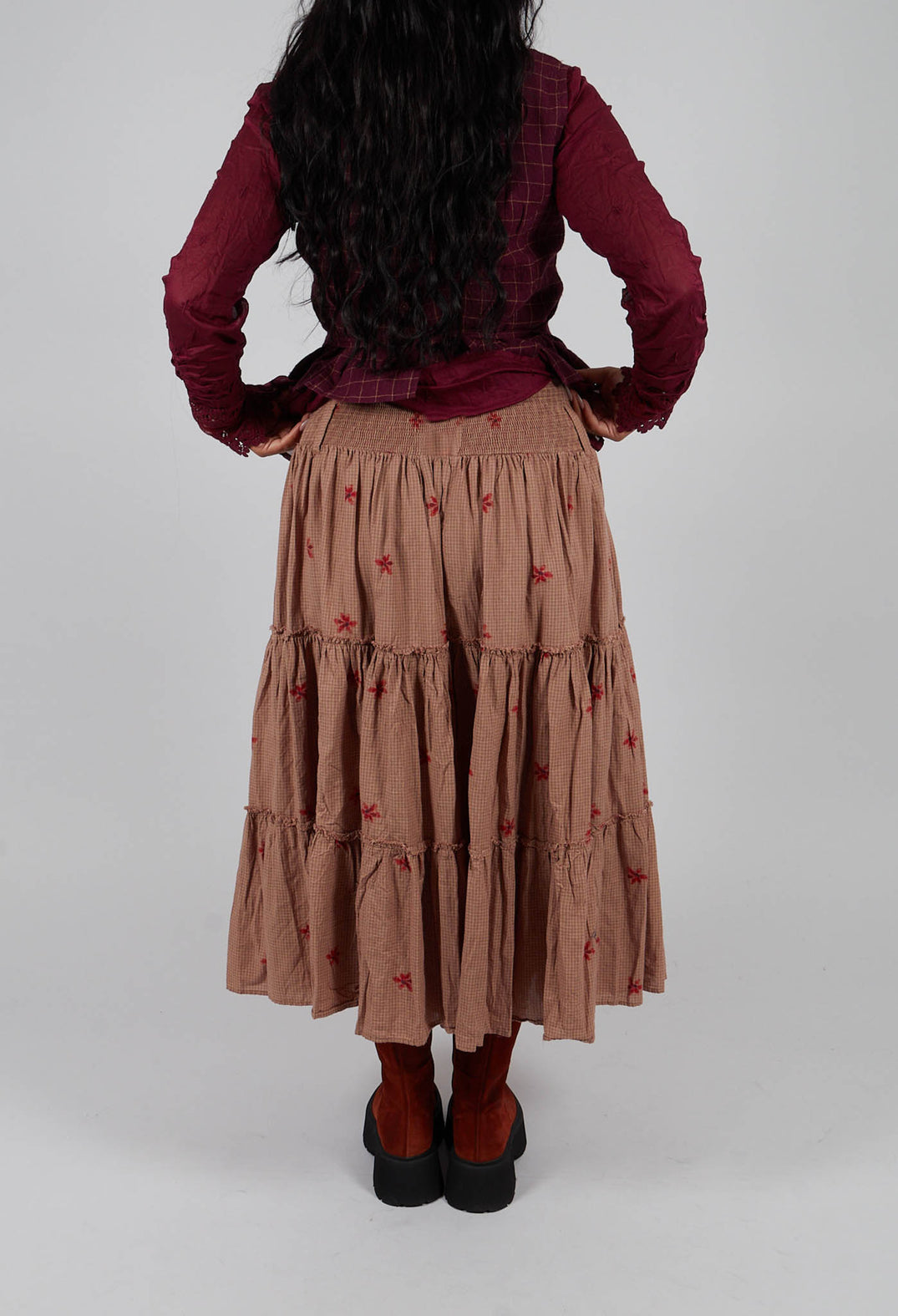 Margot Skirt in Dark Plum