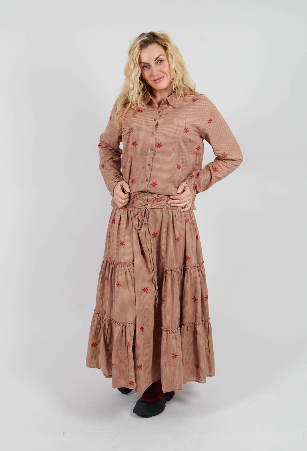 Margot Skirt in Dark Plum