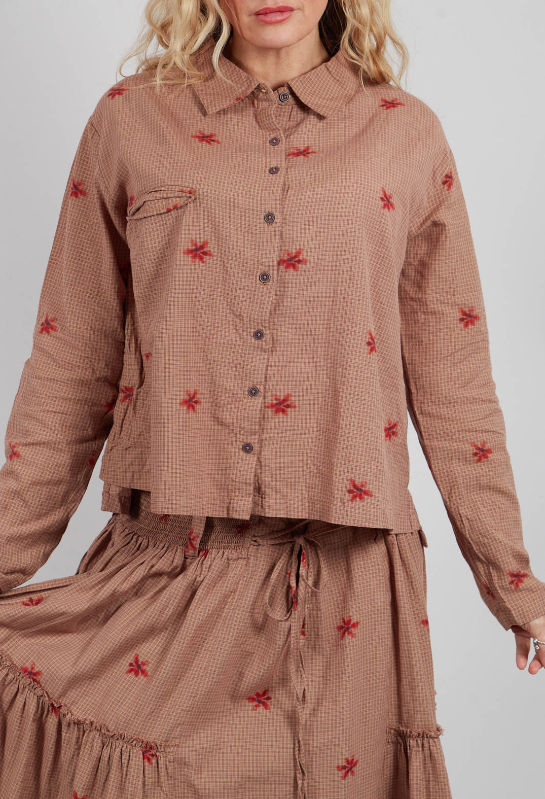Sussie Blouse in Dark Plum