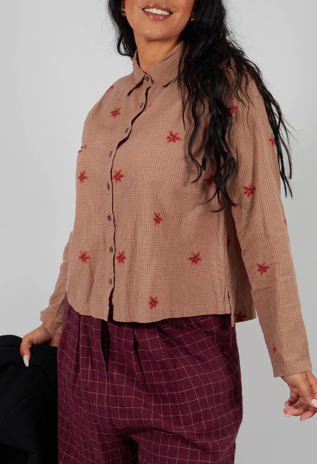 Sussie Blouse in Dark Plum