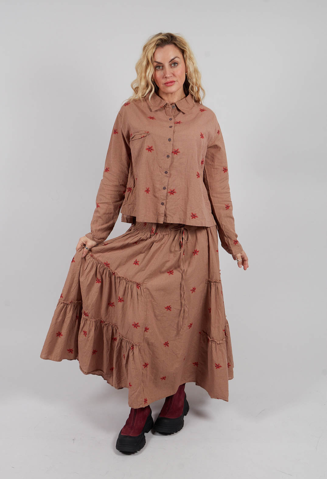 Sussie Blouse in Dark Plum