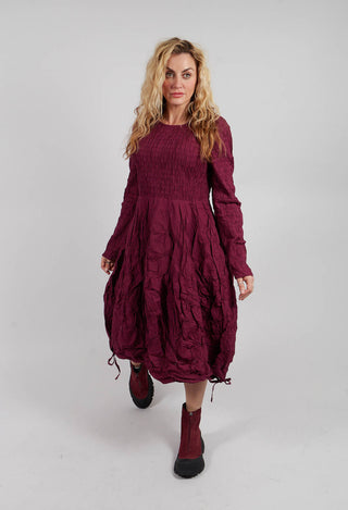 Claire Dress in Dark Plum