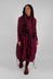 Claire Dress in Dark Plum