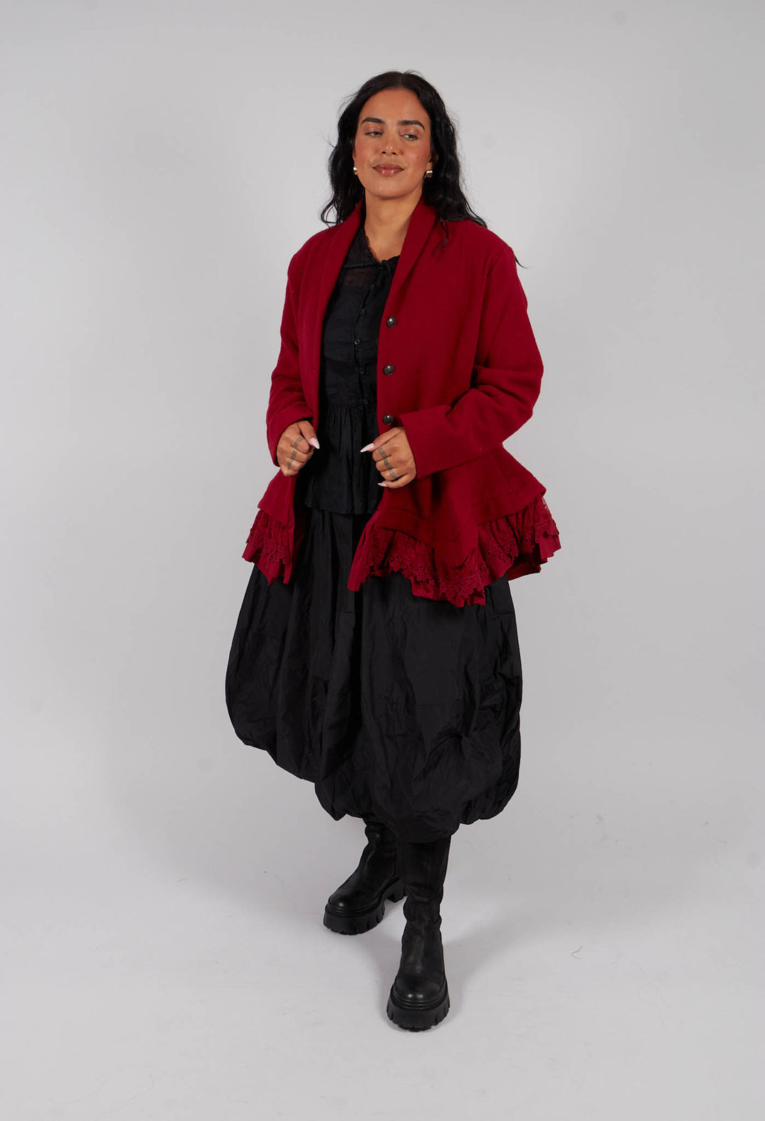 Puffball Skirt in Black