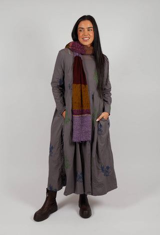 Jade Dress in Embroidered Cotton