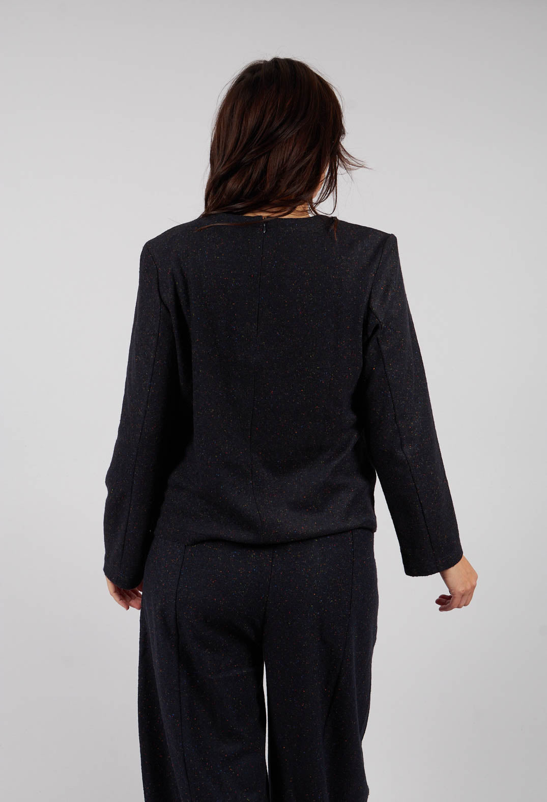 Anka Bottonato Blouse in Navy