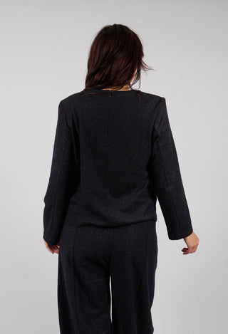 Anka Bottonato Blouse in Navy