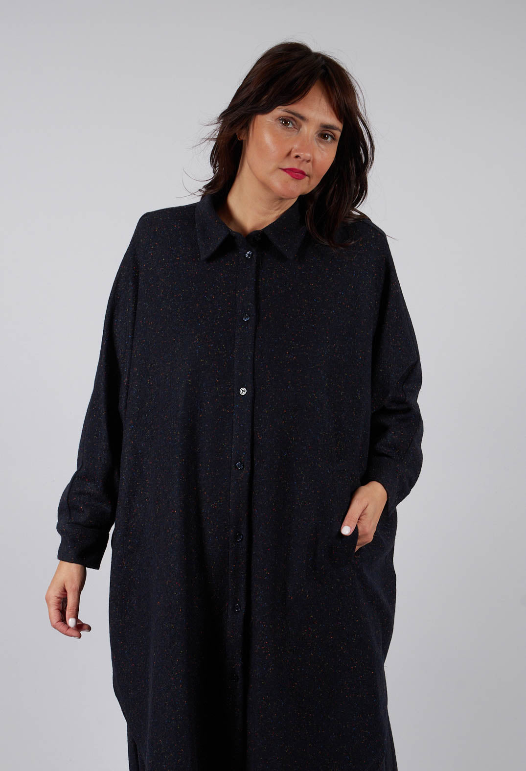 Orina Bottonato Jacket in Navy
