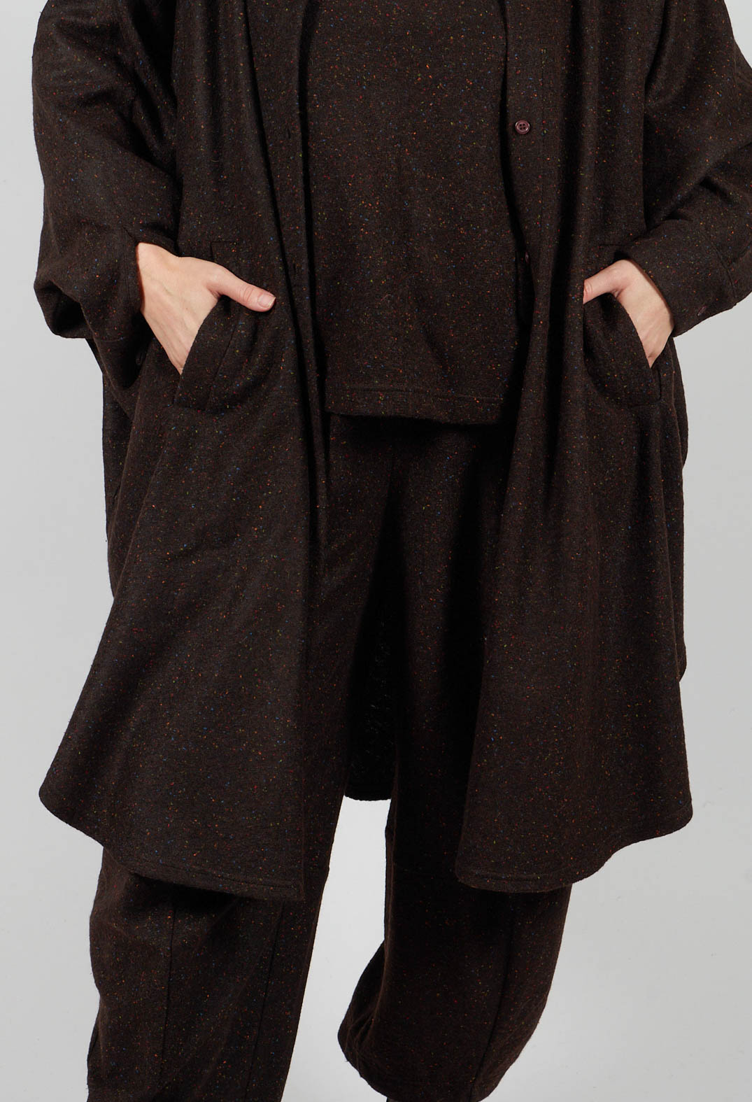 Orina Bottonato Jacket in Brown