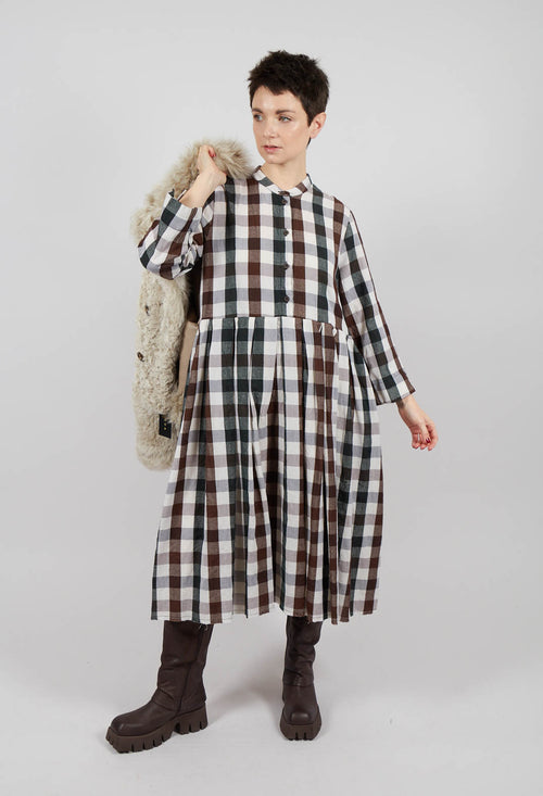 Button Up Dress in Country Check