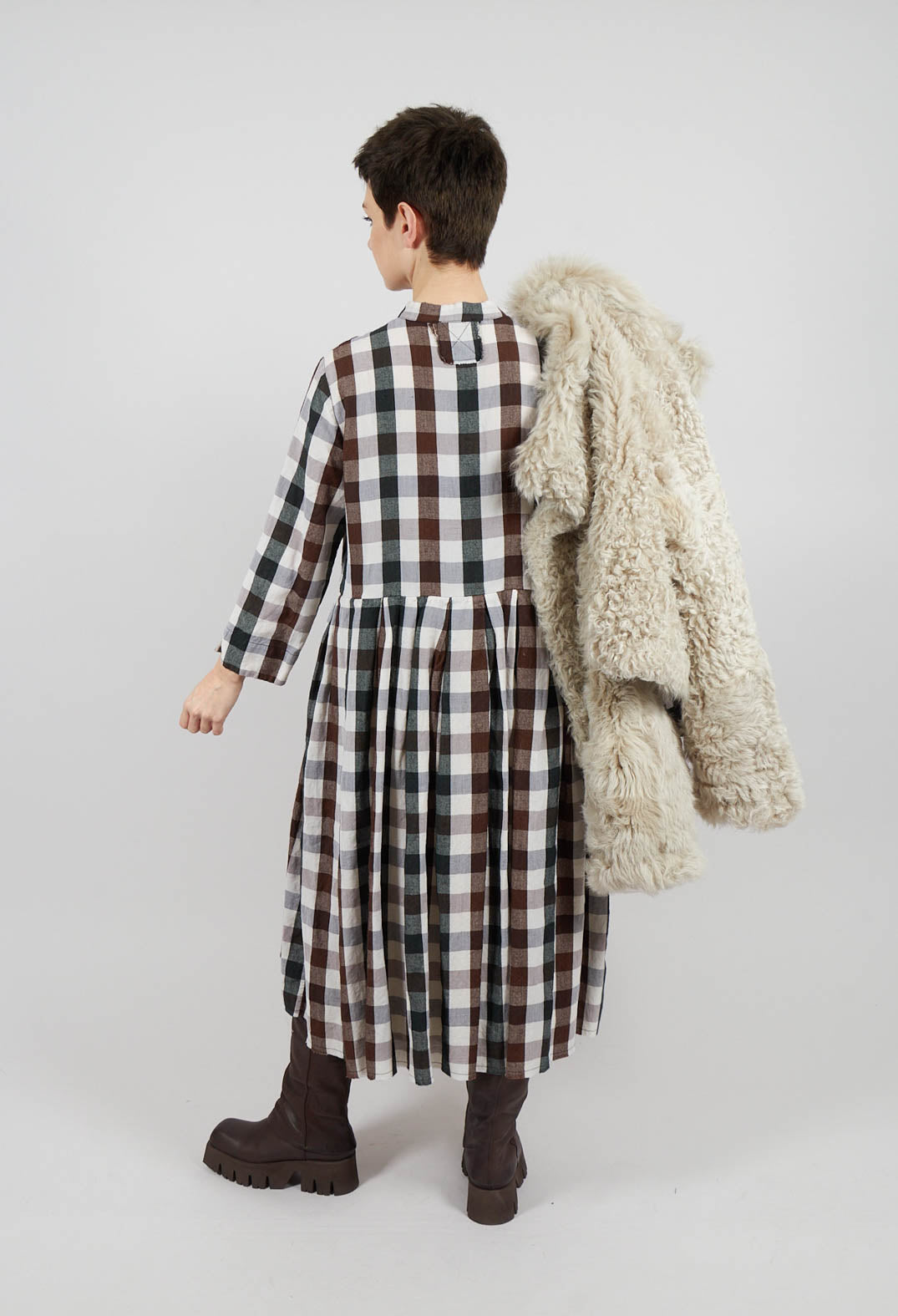 Button Up Dress in Country Check