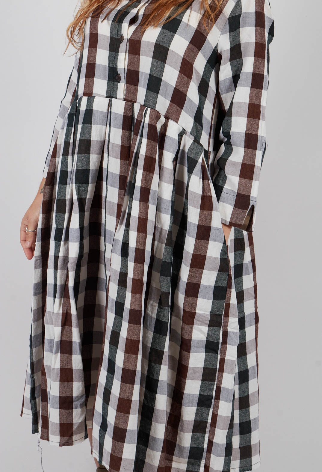 Button Up Dress in Country Check