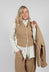Ginette Gilet in Tan