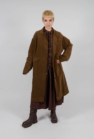 Melanie Velvet Coat in Tobacco